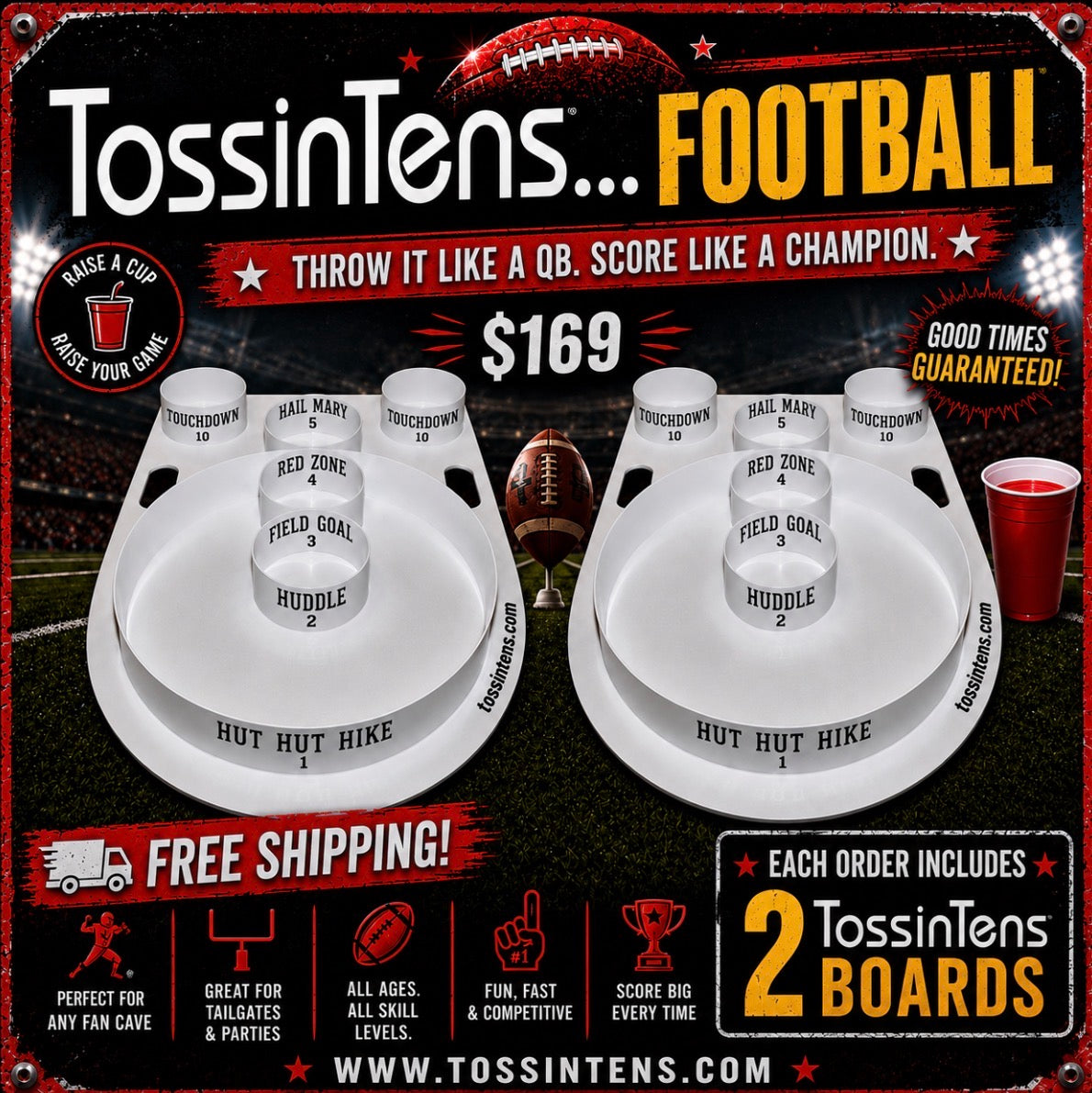TossinTens™ Football Game