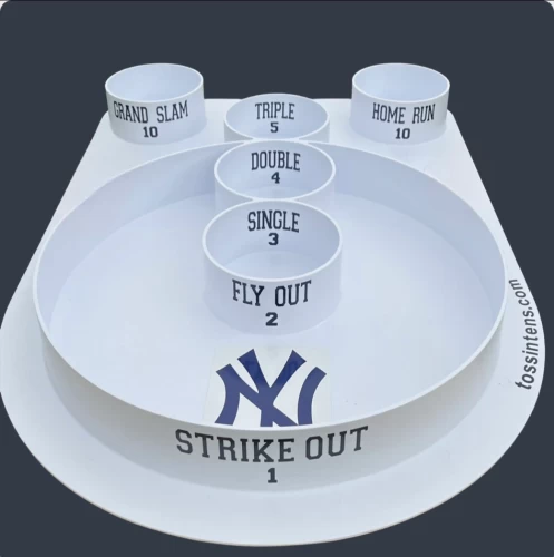 NY Yankees skeeball tossintens